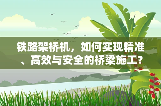 铁路架桥机，如何实现精准、高效与安全的桥梁施工？