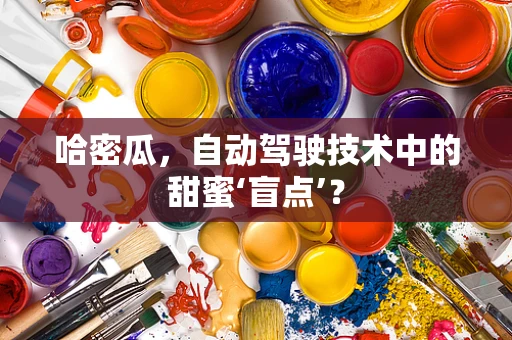 哈密瓜，自动驾驶技术中的甜蜜‘盲点’？