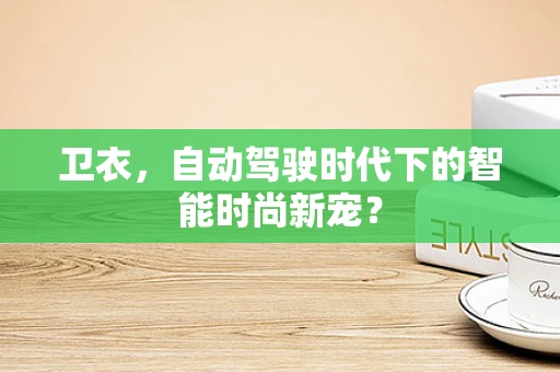 卫衣，自动驾驶时代下的智能时尚新宠？