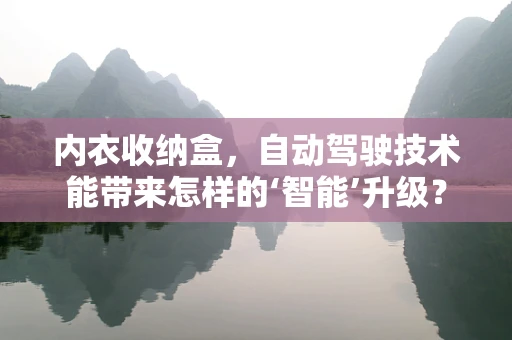 内衣收纳盒，自动驾驶技术能带来怎样的‘智能’升级？