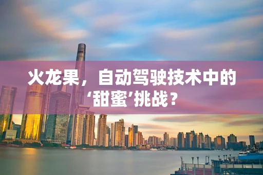火龙果，自动驾驶技术中的‘甜蜜’挑战？