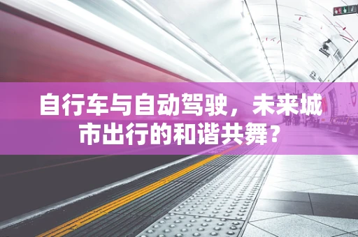 自行车与自动驾驶，未来城市出行的和谐共舞？