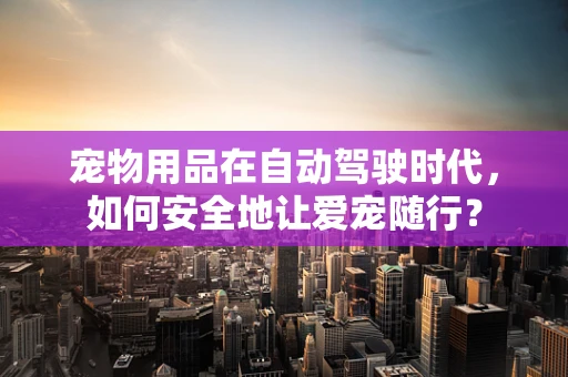 宠物用品在自动驾驶时代，如何安全地让爱宠随行？