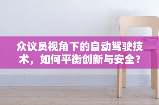 众议员视角下的自动驾驶技术，如何平衡创新与安全？