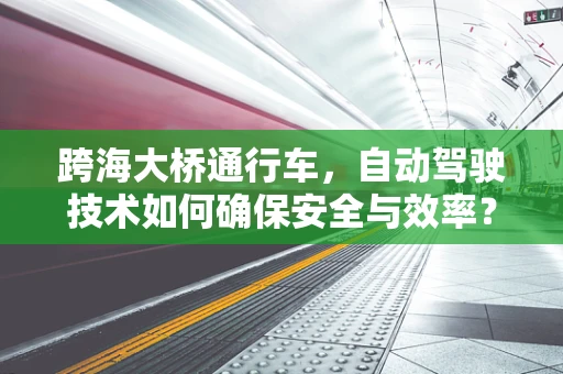 跨海大桥通行车，自动驾驶技术如何确保安全与效率？