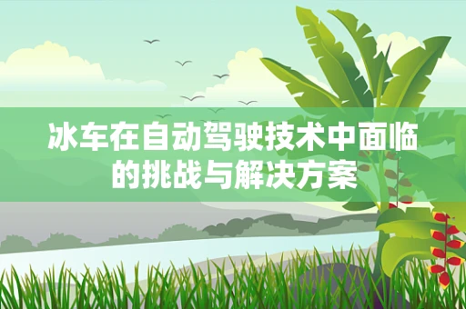 冰车在自动驾驶技术中面临的挑战与解决方案