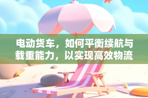 电动货车，如何平衡续航与载重能力，以实现高效物流？