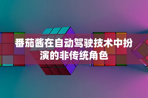 番茄酱在自动驾驶技术中扮演的非传统角色