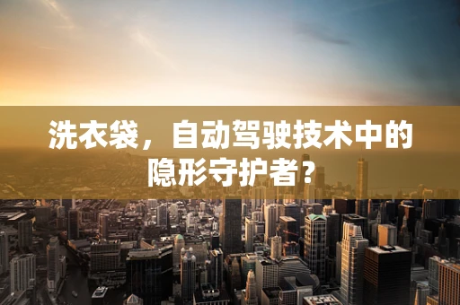 洗衣袋，自动驾驶技术中的隐形守护者？