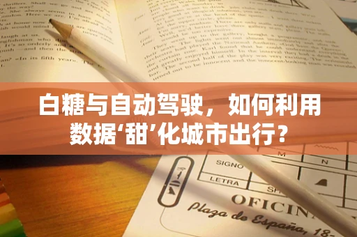 白糖与自动驾驶，如何利用数据‘甜’化城市出行？
