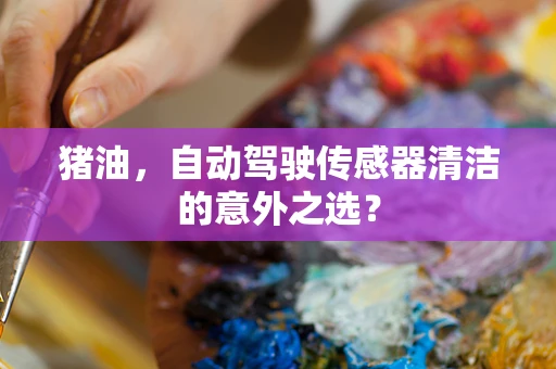 猪油，自动驾驶传感器清洁的意外之选？