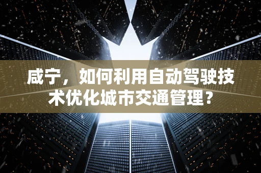 咸宁，如何利用自动驾驶技术优化城市交通管理？