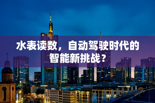 水表读数，自动驾驶时代的智能新挑战？
