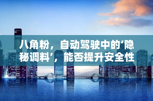 八角粉，自动驾驶中的‘隐秘调料’，能否提升安全性能？