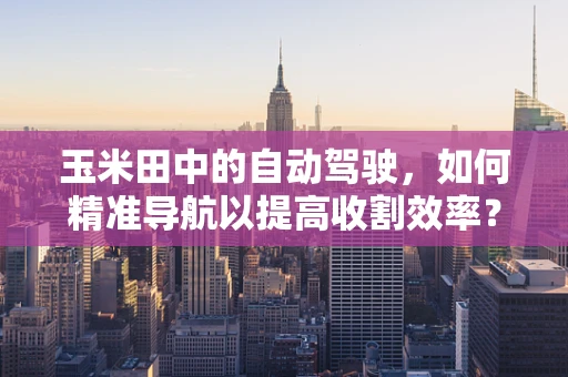 玉米田中的自动驾驶，如何精准导航以提高收割效率？