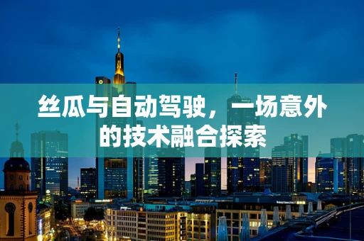 丝瓜与自动驾驶，一场意外的技术融合探索