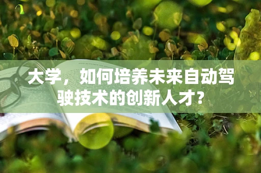 大学，如何培养未来自动驾驶技术的创新人才？