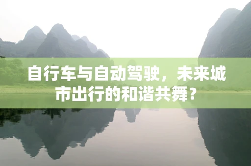 自行车与自动驾驶，未来城市出行的和谐共舞？