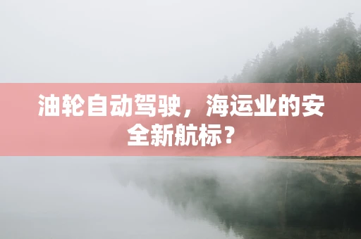 油轮自动驾驶，海运业的安全新航标？