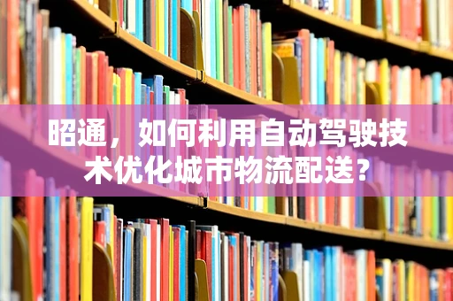 昭通，如何利用自动驾驶技术优化城市物流配送？