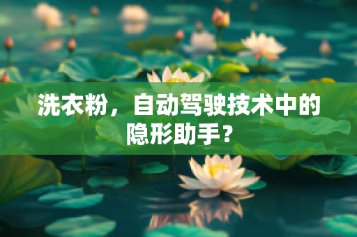 洗衣粉，自动驾驶技术中的隐形助手？