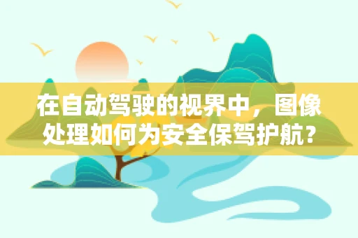在自动驾驶的视界中，图像处理如何为安全保驾护航？