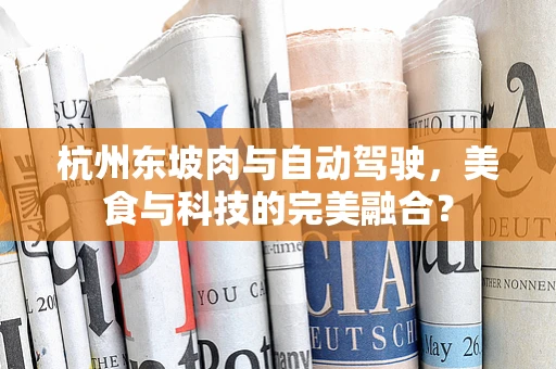 杭州东坡肉与自动驾驶，美食与科技的完美融合？