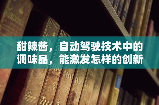 甜辣酱，自动驾驶技术中的调味品，能激发怎样的创新火花？