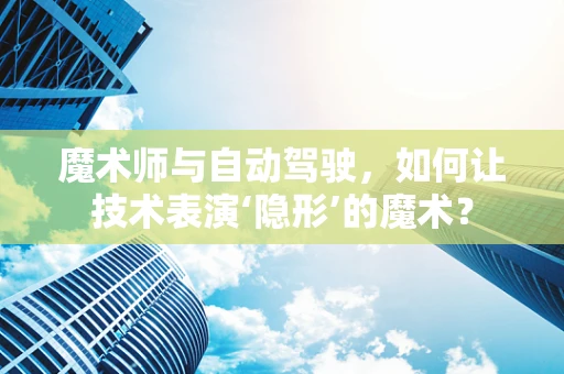 魔术师与自动驾驶，如何让技术表演‘隐形’的魔术？
