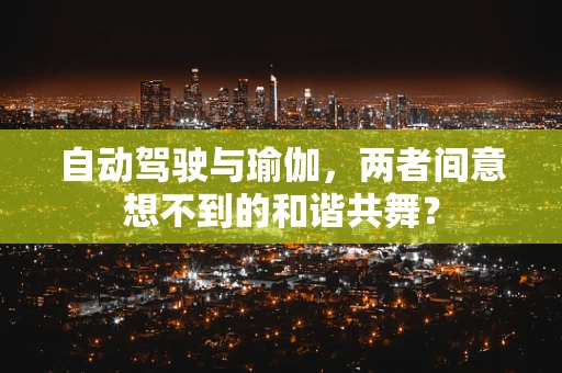 自动驾驶与瑜伽，两者间意想不到的和谐共舞？