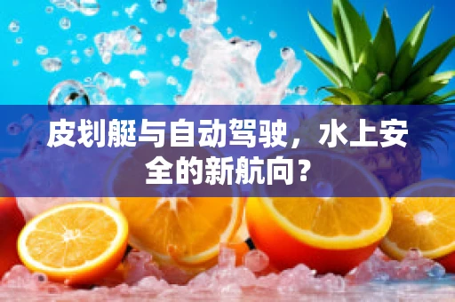 皮划艇与自动驾驶，水上安全的新航向？