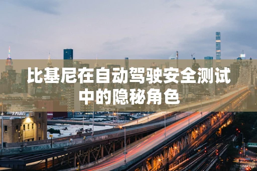 比基尼在自动驾驶安全测试中的隐秘角色
