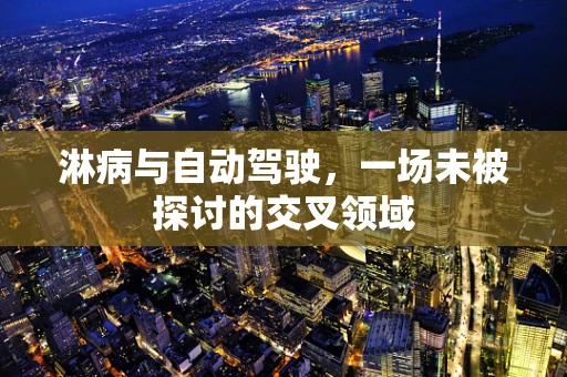 淋病与自动驾驶，一场未被探讨的交叉领域