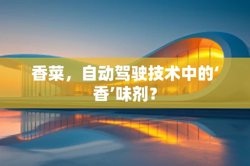 香菜，自动驾驶技术中的‘香’味剂？