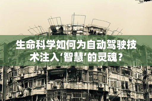 生命科学如何为自动驾驶技术注入‘智慧’的灵魂？