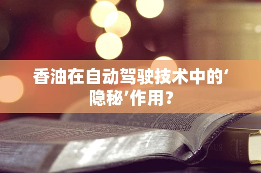 香油在自动驾驶技术中的‘隐秘’作用？