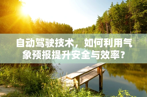 自动驾驶技术，如何利用气象预报提升安全与效率？
