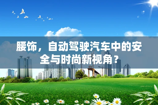 腰饰，自动驾驶汽车中的安全与时尚新视角？