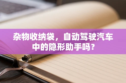 杂物收纳袋，自动驾驶汽车中的隐形助手吗？