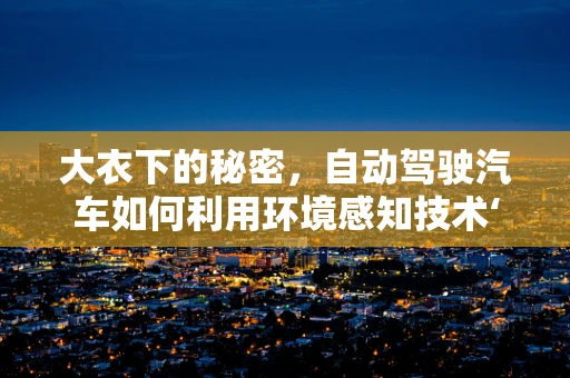 大衣下的秘密，自动驾驶汽车如何利用环境感知技术‘穿衣识人’？