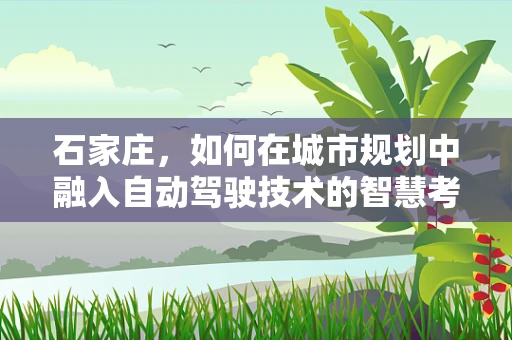 石家庄，如何在城市规划中融入自动驾驶技术的智慧考量？
