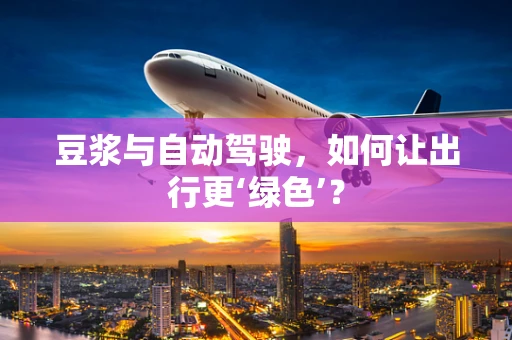 豆浆与自动驾驶，如何让出行更‘绿色’？