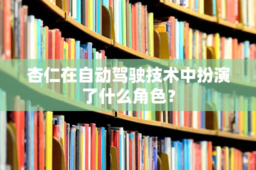 杏仁在自动驾驶技术中扮演了什么角色？
