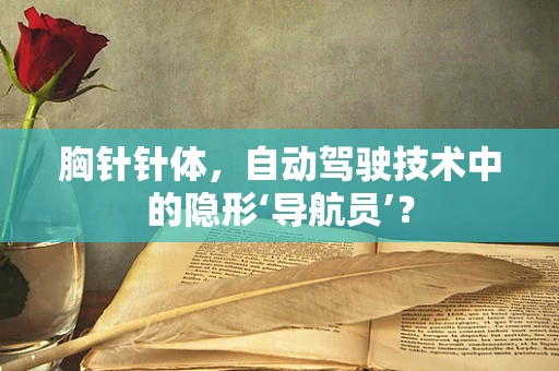 胸针针体，自动驾驶技术中的隐形‘导航员’？