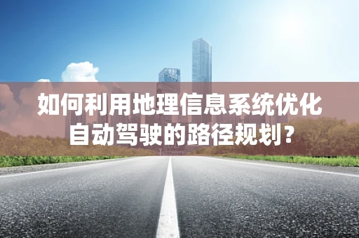 如何利用地理信息系统优化自动驾驶的路径规划？