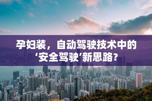 孕妇装，自动驾驶技术中的‘安全驾驶’新思路？