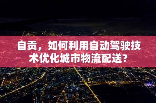 自贡，如何利用自动驾驶技术优化城市物流配送？