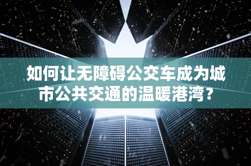 如何让无障碍公交车成为城市公共交通的温暖港湾？