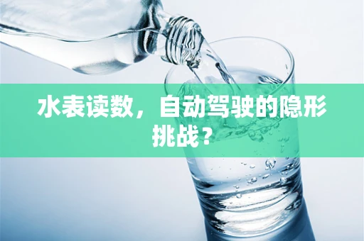 水表读数，自动驾驶的隐形挑战？