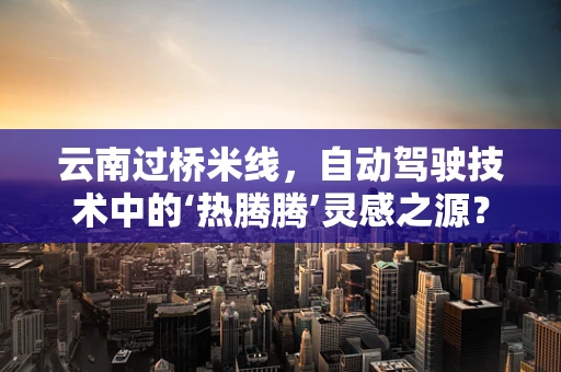 云南过桥米线，自动驾驶技术中的‘热腾腾’灵感之源？